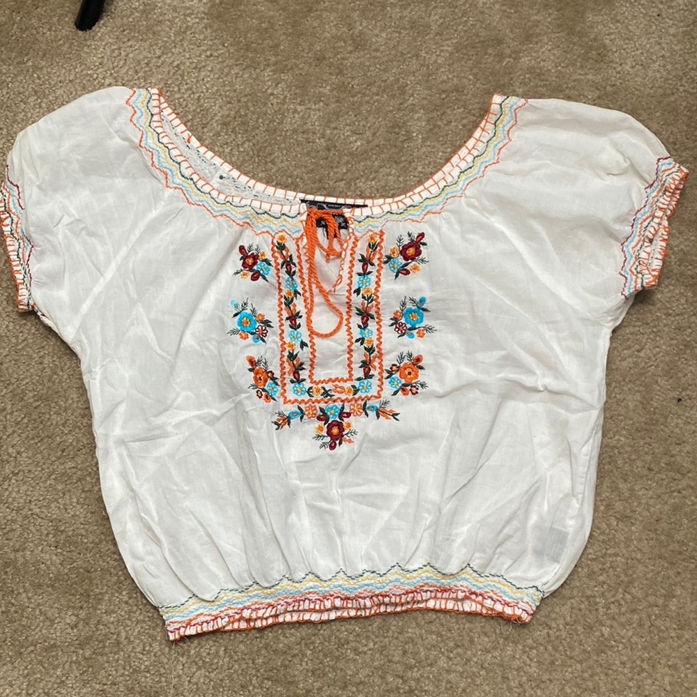 Cute white crop top